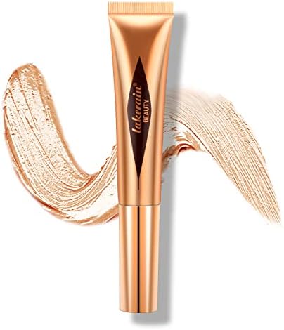 Lisara Highlighter Beauty Wand, Highlight Stick with Cushion Applicator, Liquid Highlighter Makeup Stick, Body Face Highlighter Bronzer Makeup, Lightweight Blendable, Silky Smooth Cream Highlighter Stick (#04)