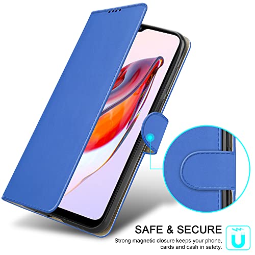 PIXFAB For Xiaomi Redmi 12C Leather Phone Case, Magnetic Closure Full Protection Book Folio Design - Image 4