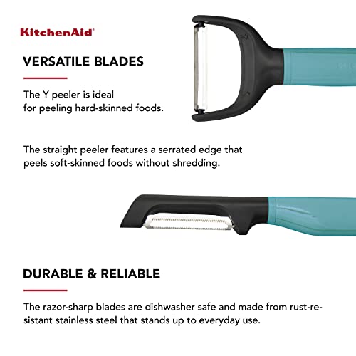 KitchenAid Universal Euro Y Peeler, Set Of 2, Aqua - image 5