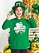 IIMMER Child Girl's St.Patrick's Day Fashion Saint Sweatshirt Shamrock Clover Irish Hoodie Pullover Top Green Patriotic 14 Years
