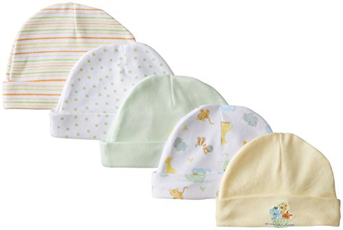 Image of Spasilk Unisex-Baby Newborn 5 Pack Cotton Hats