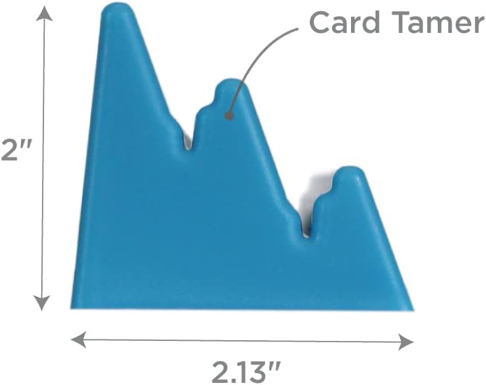Playing Card Holder and Domino Rack for Hands Free Game Play and Board Game Organization (Card Tamers - Set of 2, Aqua Blue)