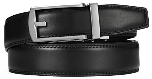 Image of CHAOREN Mens Dress Belt - Ratchet Belt Leather 1 1 /4 inch Comfort Click - Perfect Companion to Mens Dress Shoes