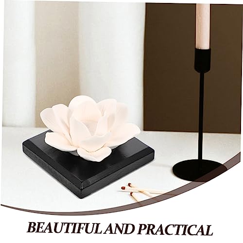 GANAZONO difusores aromáticos pasivos cerámicos flor blancos 2 uds miniatura 6