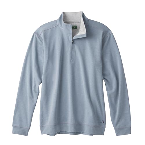 Orvis On The Move 1/4 Zip Men's Performance Quarter-Zip: Moisture Wicking, Stretch Piqué Knit with Spandex