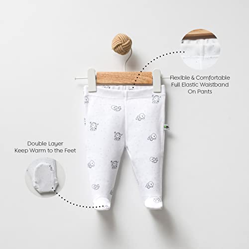 Kiddyturtles Baby Essential 100% Organic Cotton 10Pcs 0-3 Months Baby Clothes Layette Gift Pack For Baby Girls Or Baby Boys, Gender Neutral Baby Clothes, Must Haves, Baby Shower #TOP4