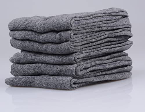 T.H.L.S Unisex Girls Boys Little Kids Youth School Uniform Crew Dress Socks Seamless Black White Navy 6 Pack3