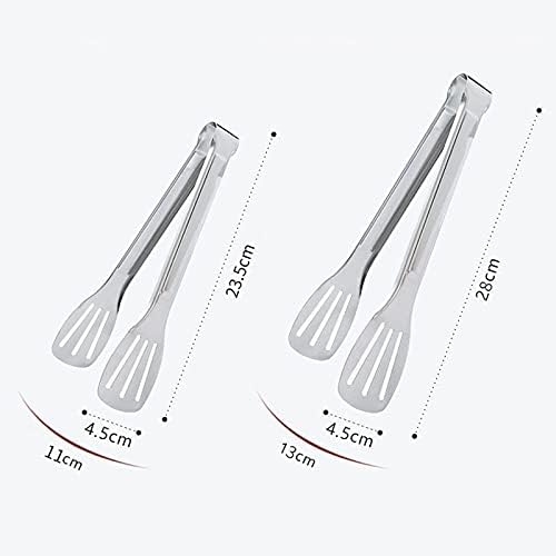 Cooking Tongs Barbecue Grill Pliers Tool BBQ Cooking Tool Salad Bread Spaghetti Serving Tongs Plier Kitchen Tool Tongs(S 9 Inch)