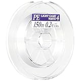 ヤマトヨテグス(YAMATOYO) PEライン PEライトゲーム 150m 0.2号 3.8lb 4本 ホワイト
