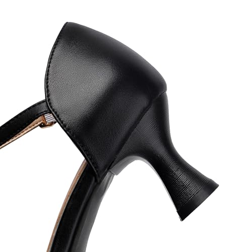 Bellirala Womens Lace Flower Heels Cute Retro Rockabilly Shoes Low Kitten Heels Mary Janes Ankle Strap Vintage Cosplay Shoe Elegant Dress Dance Pumps2