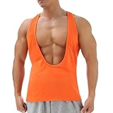 Mufeng Männerliche Schulterarme Unterhemd Tshirt Mit Tiefem Uhals Muskelschoner Unterhemd Tshirt...