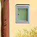 Baoblaze Locking Wall Mount Mailbox Letterboxes for Outdoor Decorations Porch Front Door, Front Access