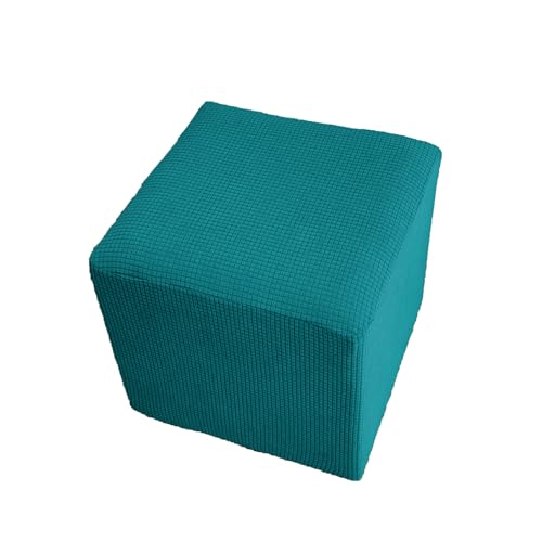 ZeugLung Small Ottoman Cover Square, Ottoman Slipcover, Footstool Cover, Stretch Cube Ottoman Slip Cover, Elastic Water-Resistant