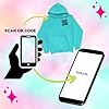Funny Fu QR Code Hoodie,QR Scan Code Joke Funny Hoodie Unisex,Fuck You QR Code Shirt Hoodie,FU QR Code Sweatshirt (White,XL) #3
