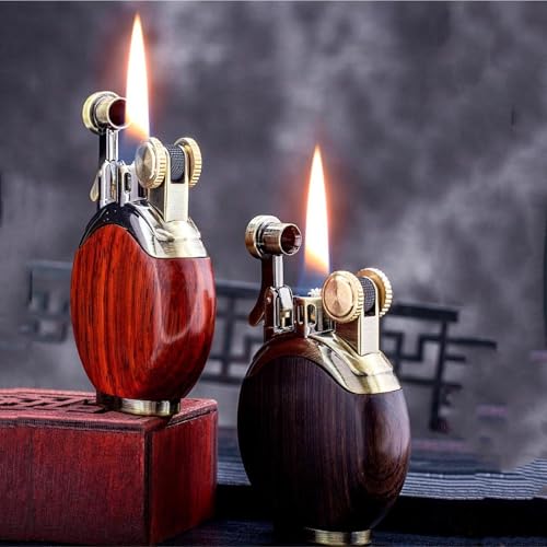 Encendedor de queroseno de alta gama con llama suave y elegante diseño clásico recargable 6