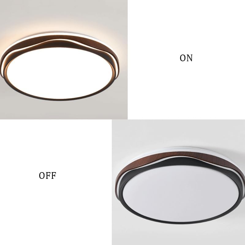 Modern Simplicity Acrylic Round Bedroom Ceiling Lamps Modern Simple Flush Mount Lighting LED Light Source Three Color Dimmable for Living Room Dining Study Coffee Shop