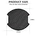 Mandark Car Door Handle Cup Scratch Protector, 4PCS 3D TPU Carbon Fiber Vehicle Door Bowl Sticker, Automotive Door Handle Paint Protective Film Cover Accessories, Universal for Most Cars (Large)