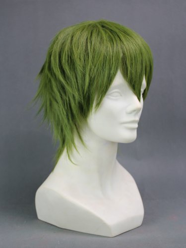 12" Layered Green Cosplay Wig -- Midorima Shintaro