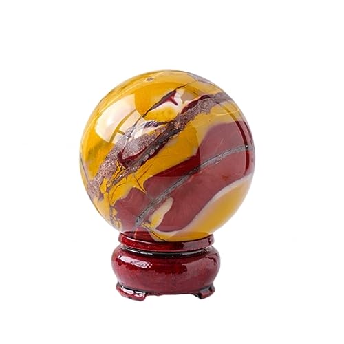 Boule de cristal quartz jaune œuf 40mm, nettoyage métaphysique