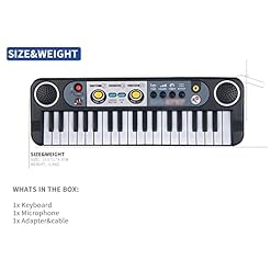 WJCCY 37 Jeux de Musique clés Enfants Electronic Piano Jouets Cadeau Synthétiseur Instrument Pianos Keybaord (Color… - Les Beatles, Paul McCartney, John Lennon, RIngo Starr, George Harrison WJCCY 37 Jeux de Musique clés Enfants Electronic Piano Jouets Cadeau Synthétiseur Instrument Pianos Keybaord (Color… – Image 4
