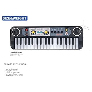 WJCCY 37 Jeux de Musique clés Enfants Electronic Piano Jouets Cadeau Synthétiseur Instrument Pianos Keybaord (Color… - Les Beatles, Paul McCartney, John Lennon, RIngo Starr, George Harrison WJCCY 37 Jeux de Musique clés Enfants Electronic Piano Jouets Cadeau Synthétiseur Instrument Pianos Keybaord (Color… – Image 4
