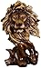 Produktbild Skulptur Statue Figuren für Home Schlafzimmer Wohnzimmer Outdoor Dekorative Kreative Nachahmung Holz Tier Kopf Statue Home Porsch Dekor Desktop Schrank Figur-Skulptur Geschenk (Farbe : Lion)