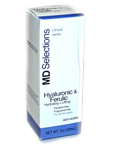 MD Selections Hyaluronic & Ferulic Hydrating & Lifting, Anti-Aging for all Skin Types (1oz/30ml)