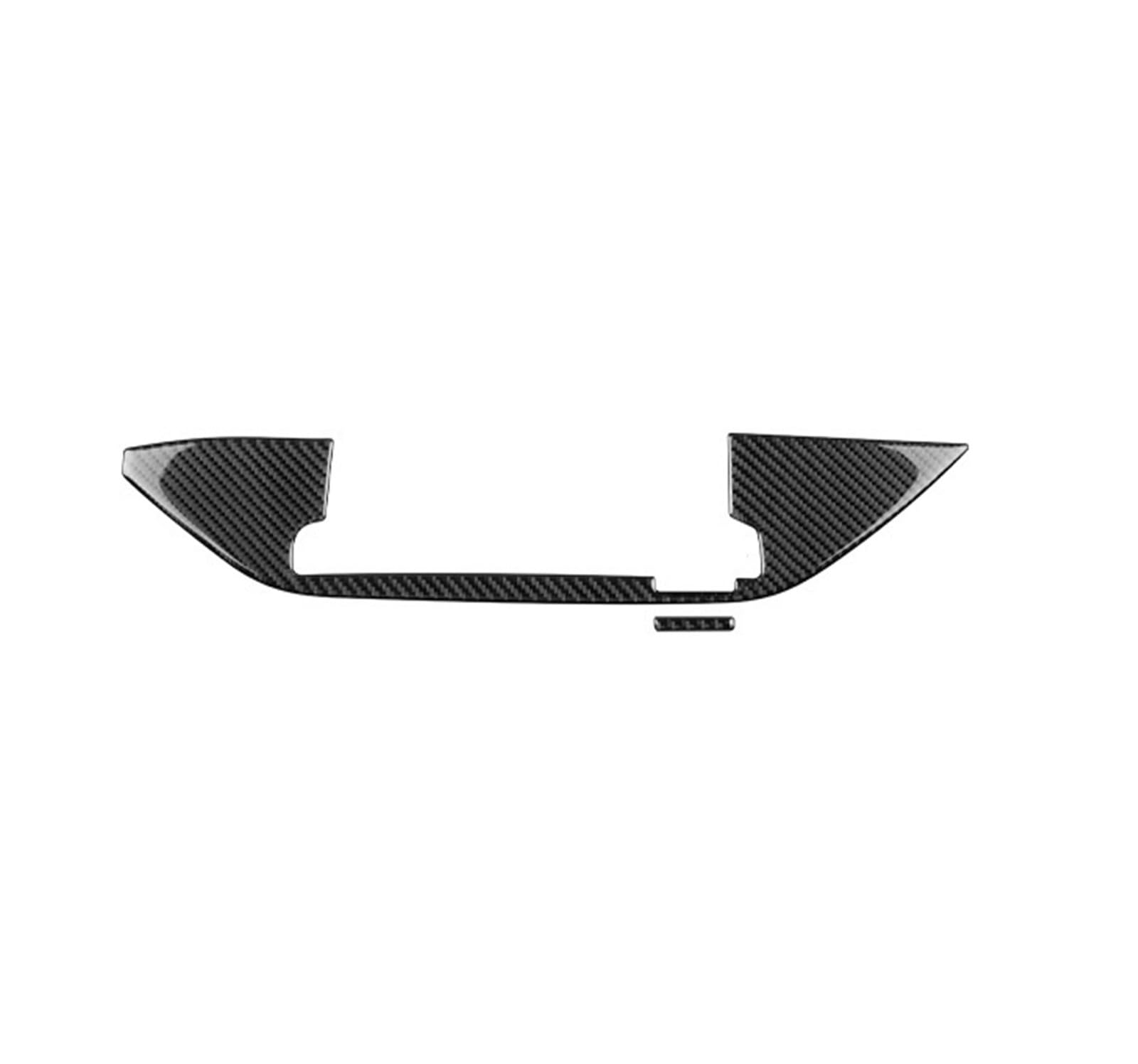 Car Trim Interior for Kia for Stinger 2019-2023 LHD RHD Car Central Navigation Screen Trim Accessories Soft Carbon Fiber Sticker Interior Mouldings(LHD 8inch Display BK)