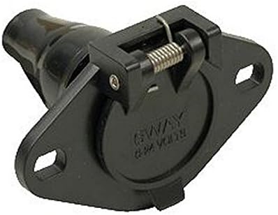 POLLAK RV Trailer 6-Way Socket W/Boot Bulk - 12-720 Wiring Connector (6)