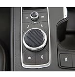 THHAUUC Bling Multimedia knob Carbon Fiber Applique Accessories Fit for Cadillac 2024 2023 2022 2021 2020 XT4 XT5 XT6 Escalade CT5 CT6 Automotive Interior Trim