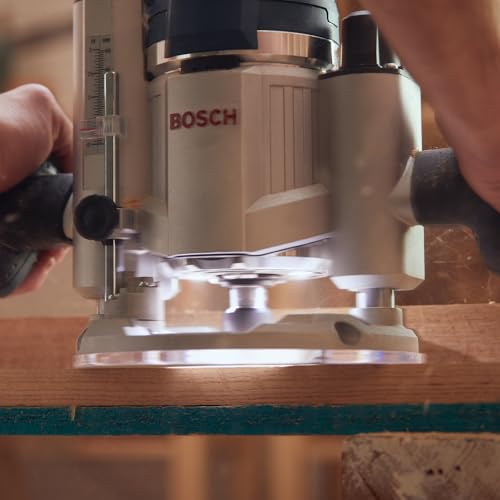 BOSCH MRC23EVSK Combination Router 15 Amp 2.3 Horsepower Corded Variable Speed Combination Plunge & Fixed-Base Router Kit with Hard Case