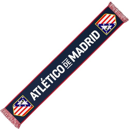 Atletico de Madrid Bufanda oficial, con escudo bordado y diseño
