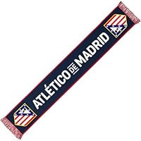 Atletico de Madrid Bufanda oficial, con escudo bordado y diseño