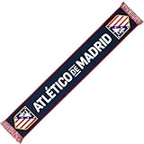 Atletico de Madrid Bufanda oficial, con escudo bordado y diseño clásico rojiblanco, ideal para animar en el estadio o lucir en invierno.