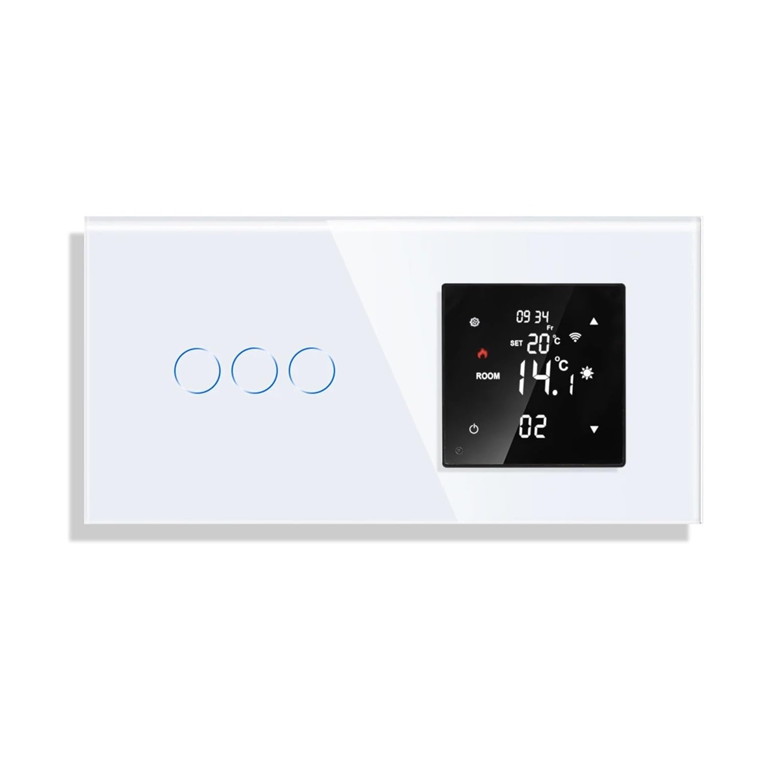 Thermostat De Chauffage WiFi, Eau/chaudière Électrique À Gaz Au Sol, Contrôle De La Température avec Interrupteur WiFi/Prise Normale