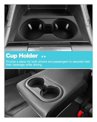 Image of CDEFG for 2026 Mazda CX5 Center Console Organizer Front & Rear Cup Holder | 2026 Mazda CX-5 (S /Select /Preferred /Premium /Premium Plus) Accessories Silicone Cup Holder Covers Insert