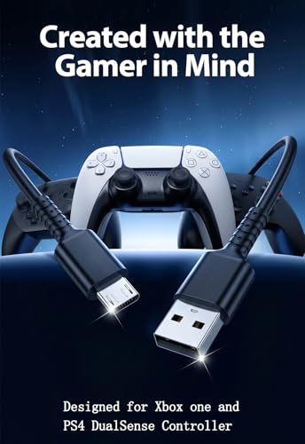 VOTY Micro USB Cable for Fire HD 10,HD 8 Tablet,PS4 Controller,Moto... - Image 2