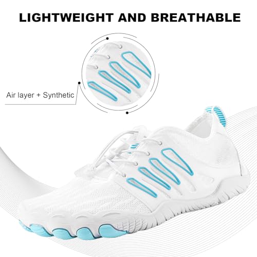 Image of barefoot hiking shoes for women men professional water shoes for women men barefoot hiking shoes for travel wide toe slip resistant breathable