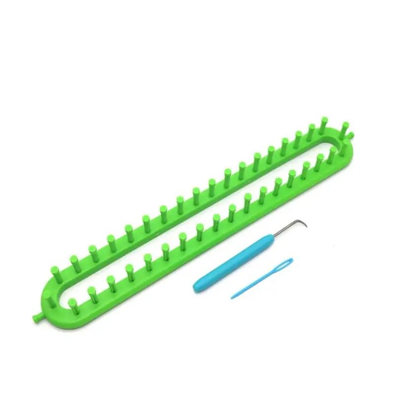 Telares De Tejer,Kit De Tejer Telar 4 Tamaño Largo Knitter Kit Kit Kit Needles Hour Herramienta de costura for chal Sombrero de bufanda