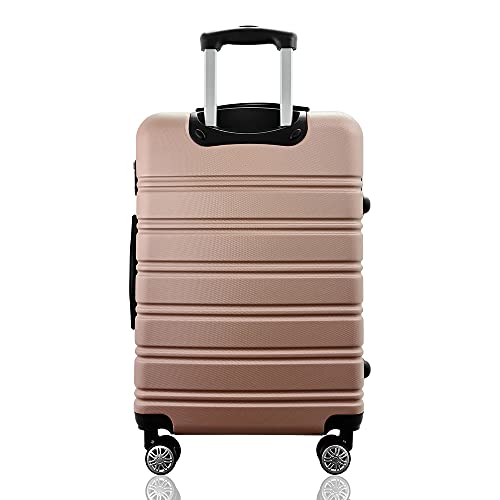 Kit Conjunto 2 Malas Rígidas 360° com TSA - Gladiador A3PM - Rosé