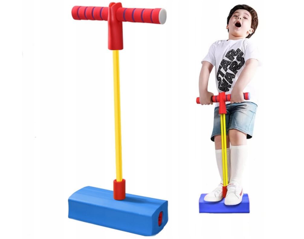 Jaini Enterprise Kids Jumper Fun and Safe Stick for Toddlers, Durable Foam Bungee Jumping Stick Makes Squeaky Sounds Improves Balance, Bouncing Toy for Ages 3 and up Holds up to 250lbs.(Multicolour) (B0DFLTZ6TL) Amazon Price History, Amazon Price Tracker