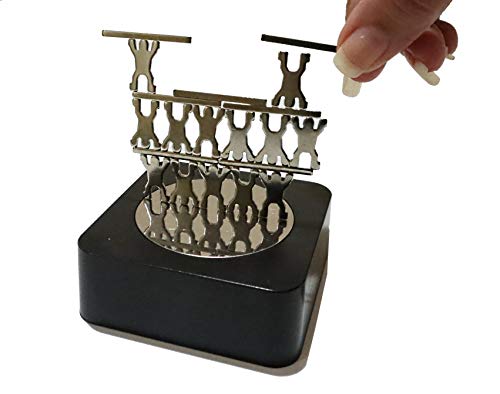 Aryellys Magnetic Sculpture, Trapezist Magnetic Toys with Mirror Base, Magnetic Desk Toys, Magnet Toys for Adults, Stress Relief Toys Desk Gadgets