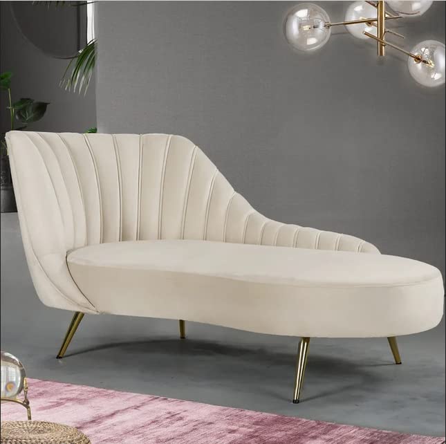 Image of 2-Seater Settee Sofa Diwan Couch Chaise Lounge for Home and Living Room | Off White Colour