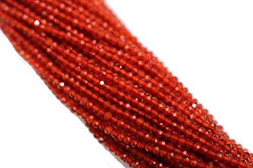 Micro perles cornaline facettées 3mm pour sublimer vos bijoux bohèmes d'été