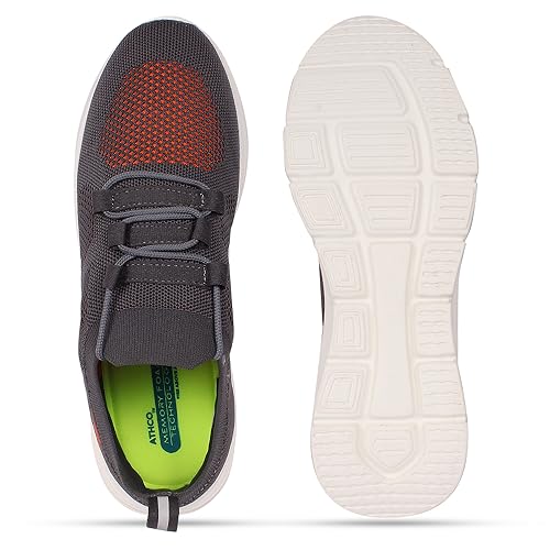 Image of ATHCO Mens Oxford Memory Foam Comfort Shoes|Running|Walking|Training|Gym|Jogging|Sneaker|Athletic|Laceup|Flexible|Lightweight|Dailyuse|Sports|Casual|ExtraSoft|Fitness