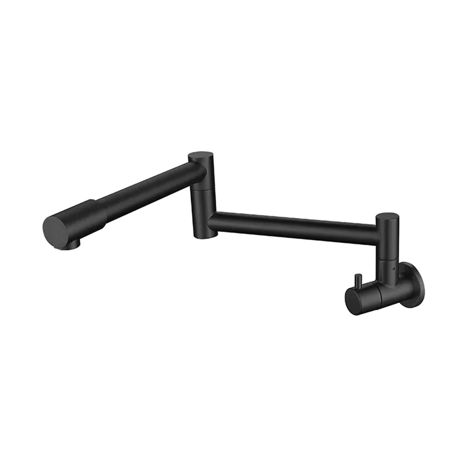 ZYCHSJXA Kitchen Sink Faucet Wall Mounted Black Single Cold Tap Pot Filler Accessories Taps Items(Black)