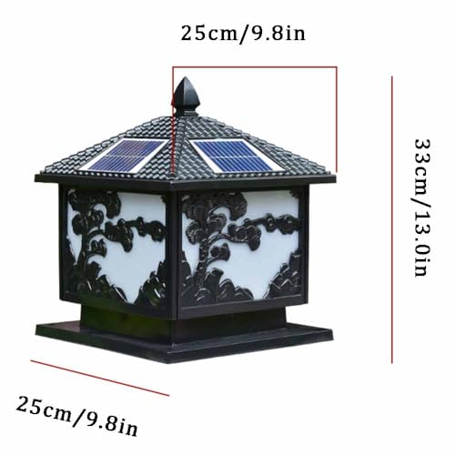 Lámparas de estigma de metal IP65 luces de pilares con vidrio premium para exteriores sofisticados 2