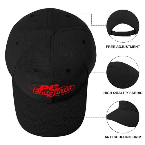 PC Engine Logo Baseball Cap ajustable style streetwear retro gaming
