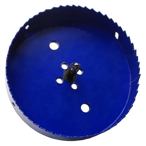Image of Luomorgo 146mm /5 3 /4 inch Hole Saw, 1 1 /4 inch Cutting Depth | HSS Bi-Metal, For Wood Cornhole Boards, For Plastic Drywall, For Metal Sheet