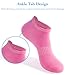 Chicpop 20 Pairs Ankle Socks for Women,No Show Pink Cotton Womens Socks,Size 9-11